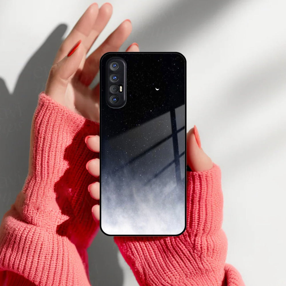 Moon Galaxy Glass Phone Case For Oppo