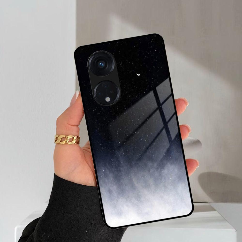 Moon Galaxy Glass Phone Case For Oppo