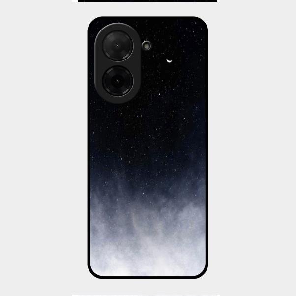 Moon Galaxy Glass Phone Case For Poco C71