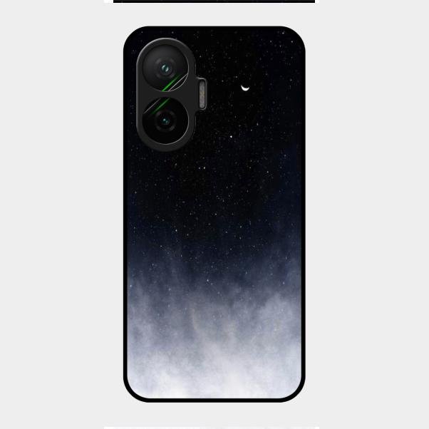 Moon Galaxy Glass Phone Case For Poco F7 5G