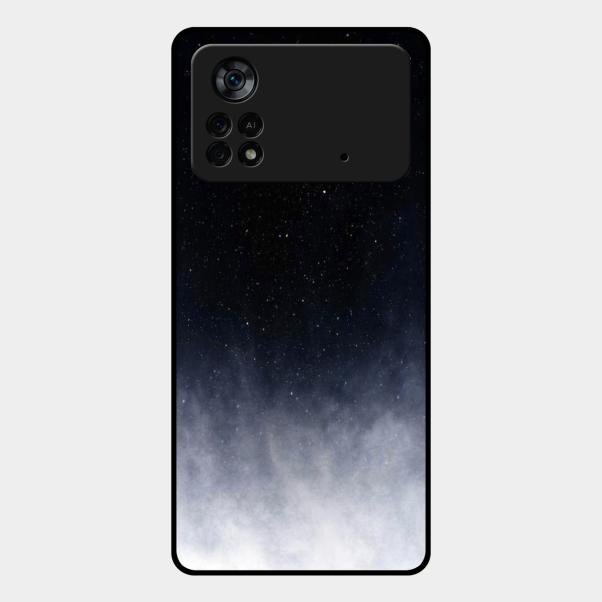 Moon Galaxy Glass Phone Case For Poco X4 Pro 5G