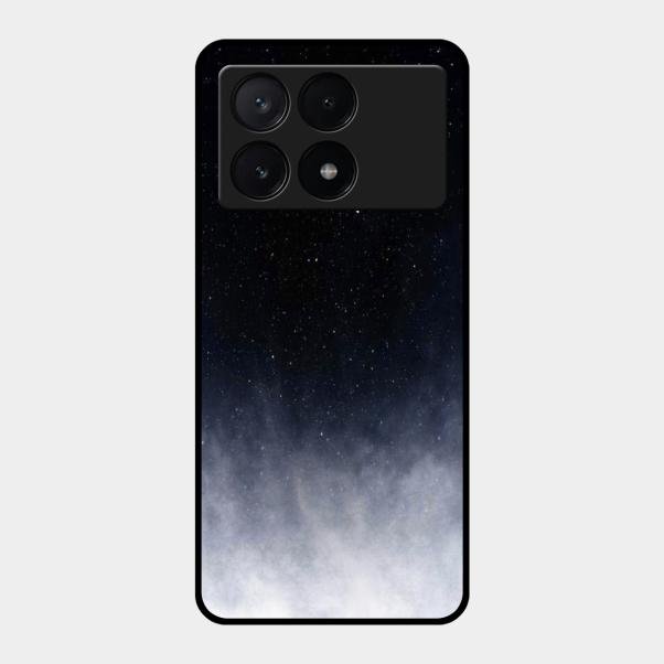 Moon Galaxy Glass Phone Case For Poco X6 Pro 5G