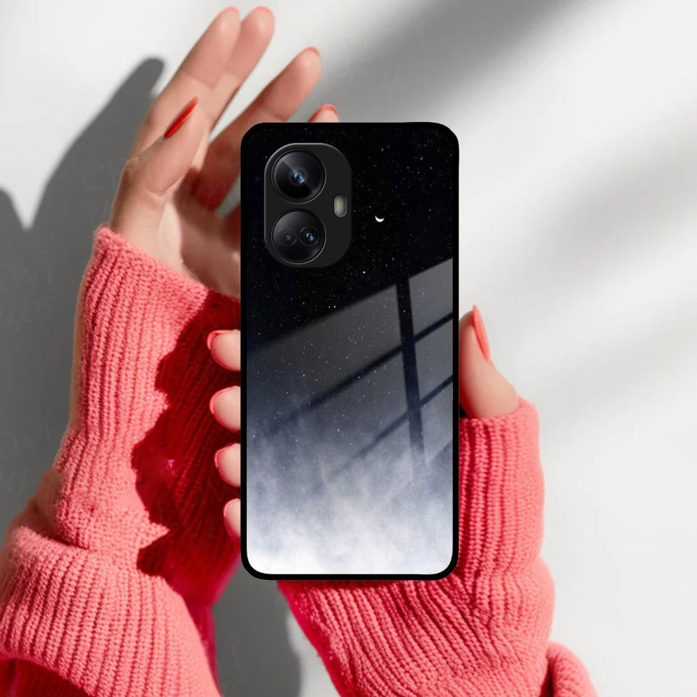 Moon Galaxy Glass Phone Case For Realme/Narzo