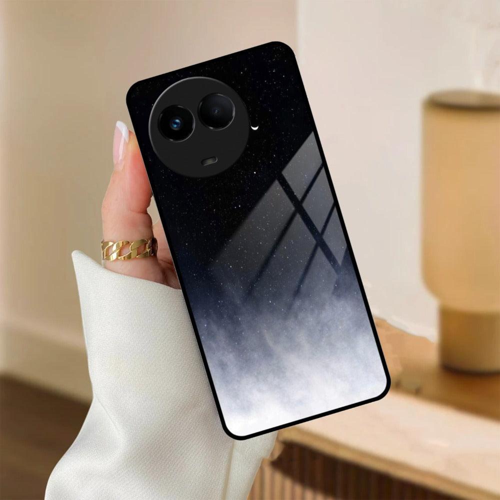 Moon Galaxy Glass Phone Case For Realme/Narzo