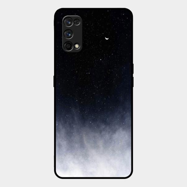 Moon Galaxy Glass Phone Case For Realme 7 Pro