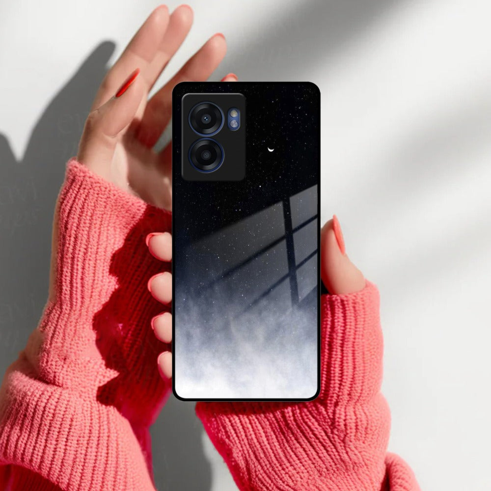 Moon Galaxy Glass Phone Case For Realme/Narzo
