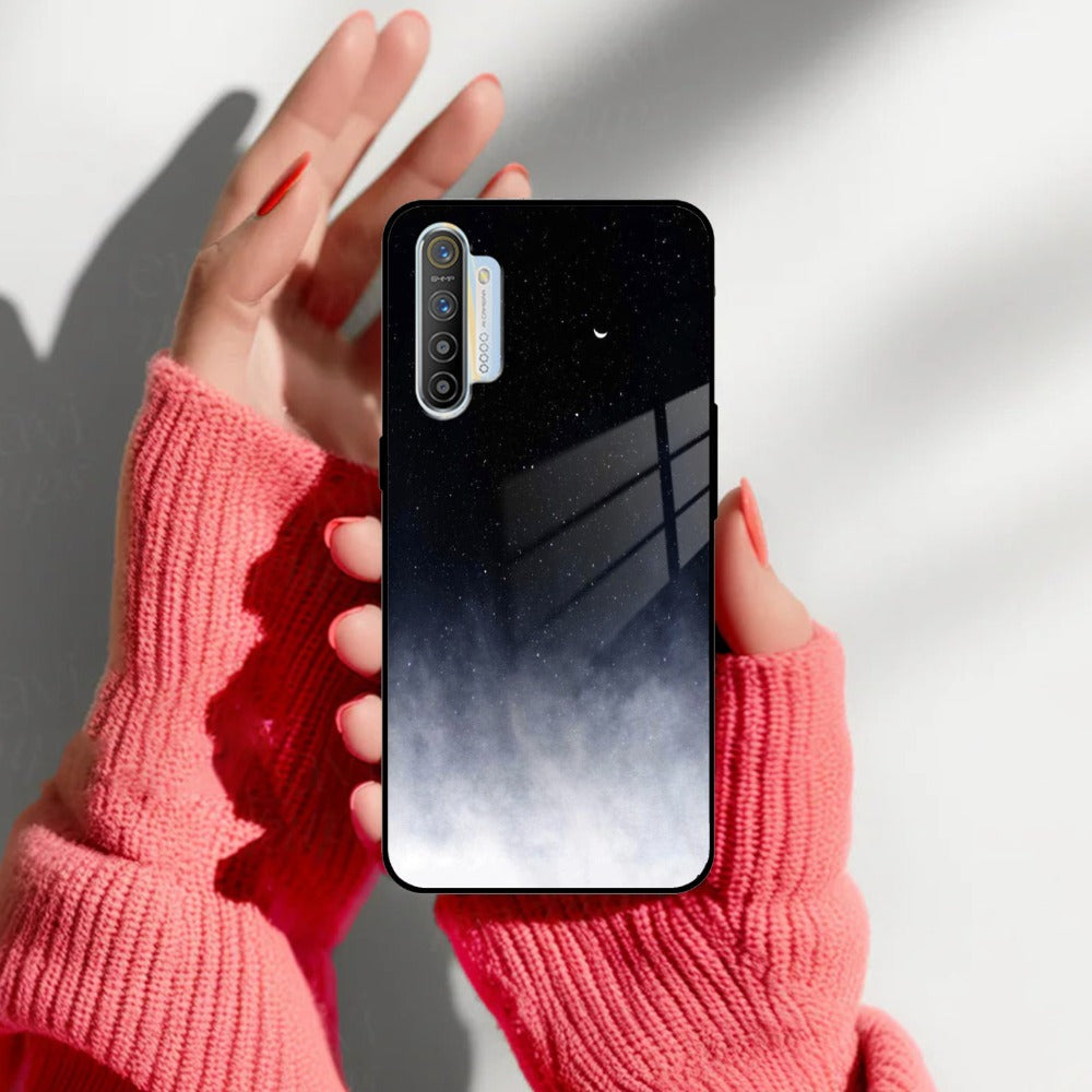 Moon Galaxy Glass Phone Case For Realme/Narzo