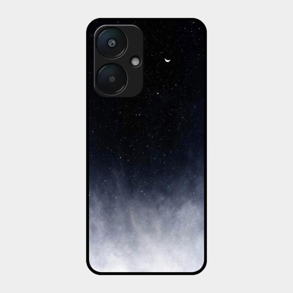 Moon Galaxy Glass Phone Case For Redmi 13C 5G