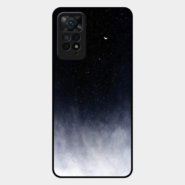 Moon Galaxy Glass Phone Case For Redmi Note 11 Pro 5G