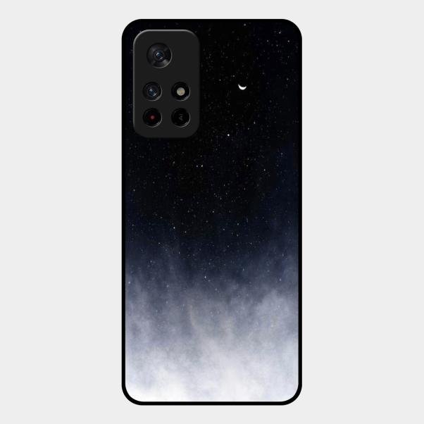 Moon Galaxy Glass Phone Case For Redmi Note 11T 5G