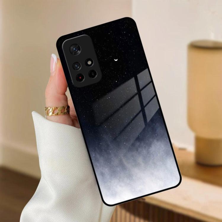 Moon Galaxy Glass Phone Case For Redmi/Xiaomi