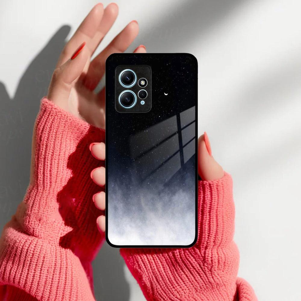 Moon Galaxy Glass Phone Case For Redmi/Xiaomi