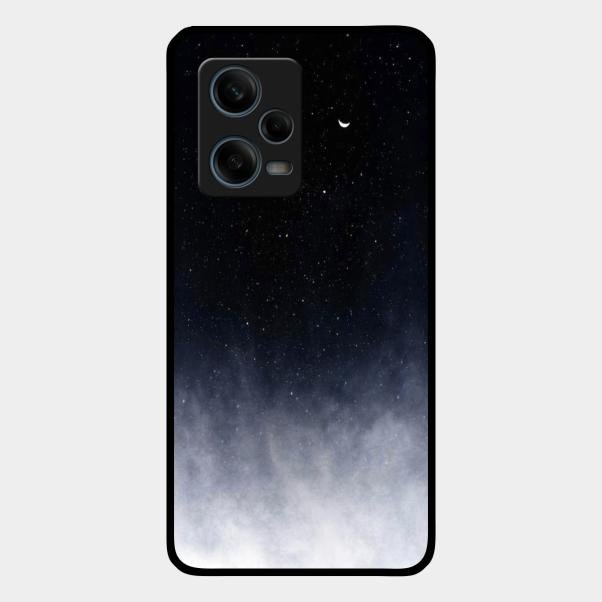 Moon Galaxy Glass Phone Case For Redmi Note 12 Pro Plus 5G