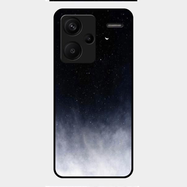 Moon Galaxy Glass Phone Case For Redmi Note 13 Pro Plus 5G