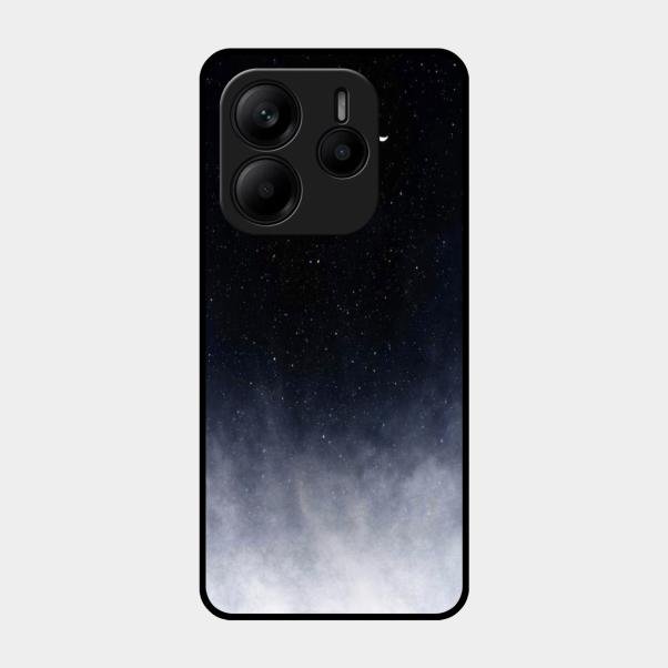 Moon Galaxy Glass Phone Case For Redmi Note 14 5G