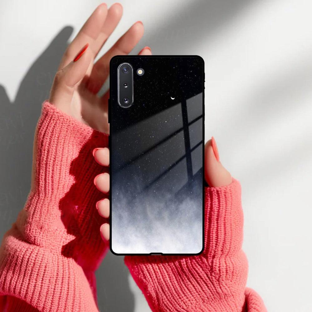 Moon Galaxy Glass Phone Case For Samsung