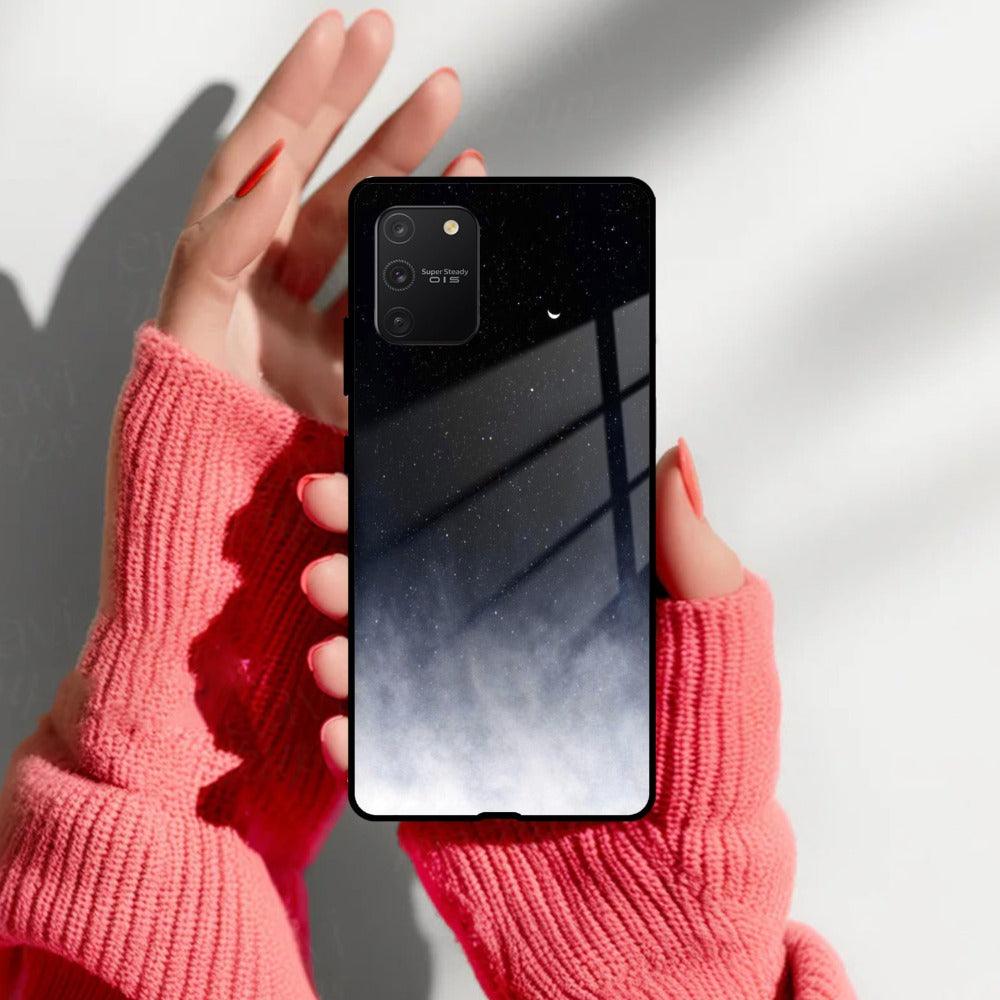 Moon Galaxy Glass Phone Case For Samsung