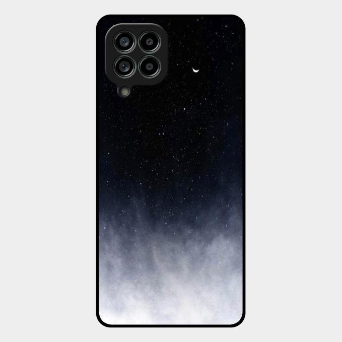 Moon Galaxy Glass Phone Case For Samsung Galaxy M53 5G