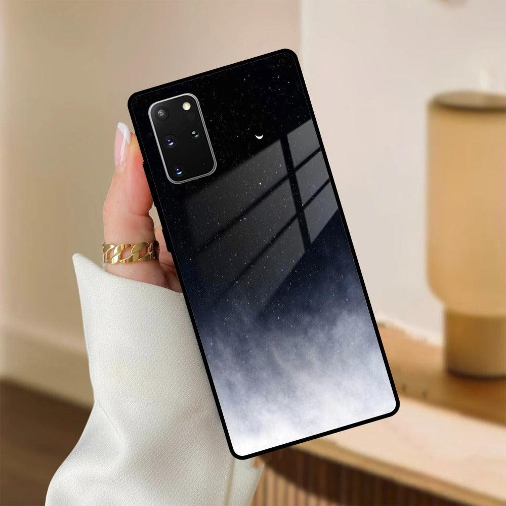 Moon Galaxy Glass Phone Case For Samsung