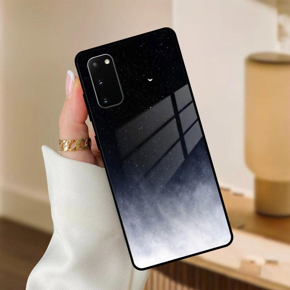 Moon Galaxy Glass Phone Case For Samsung - ShopOnCliQ