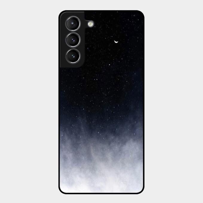 Moon Galaxy Glass Phone Case For Samsung Galaxy S21 Plus