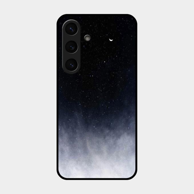 Moon Galaxy Glass Phone Case For Samsung Galaxy S24 Fe 5G