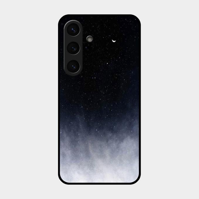Moon Galaxy Glass Phone Case For Samsung Galaxy S25 Plus 5G