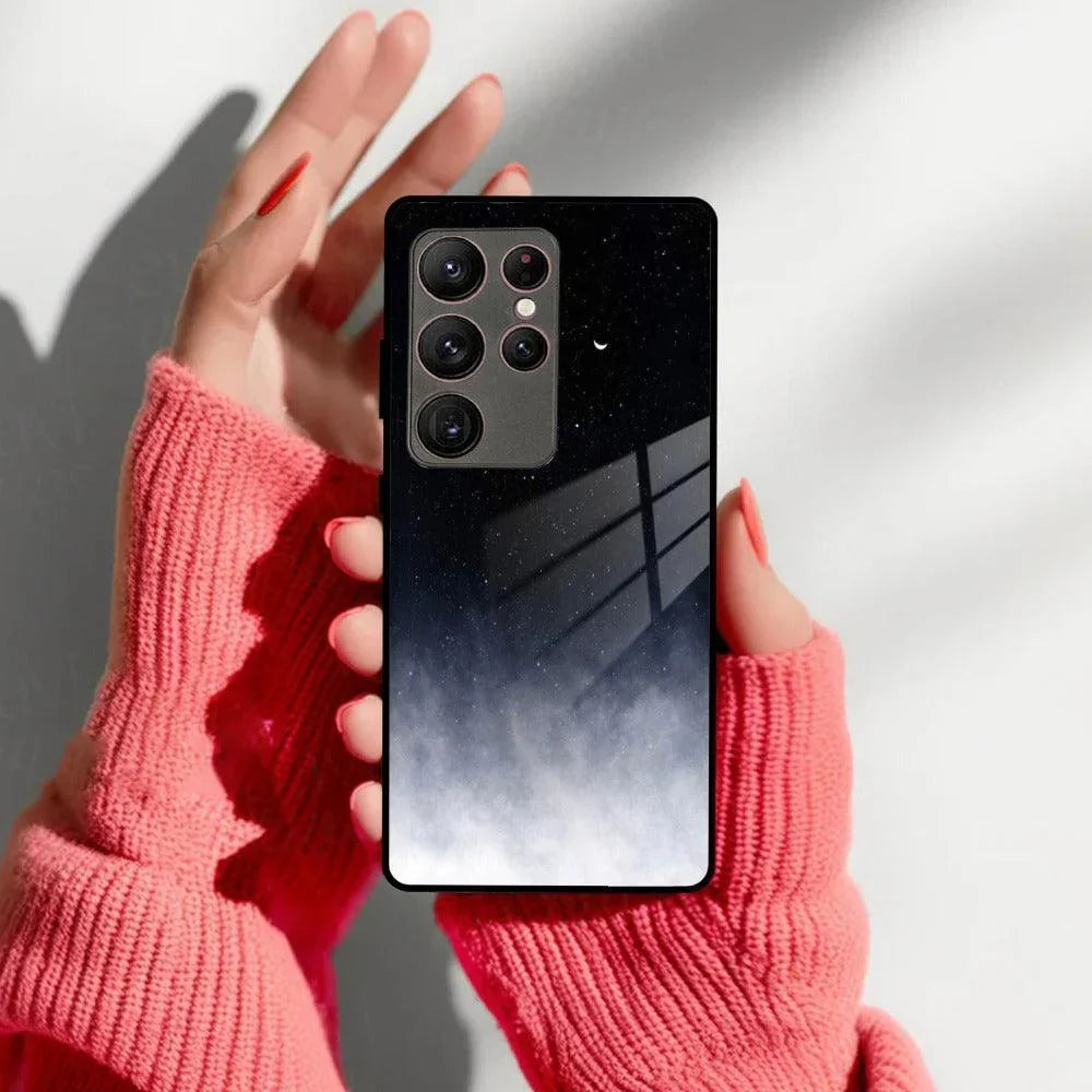 Moon Galaxy Glass Phone Case For Samsung - ShopOnCliQ