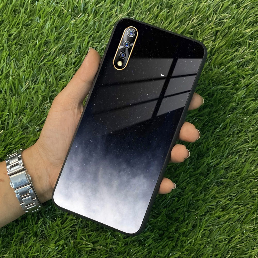 Moon Galaxy Glass Phone Case For Vivo
