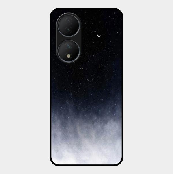 Moon Galaxy Glass Phone Case For Vivo T2 5G