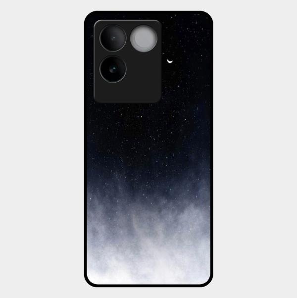 Moon Galaxy Glass Phone Case For Vivo T2 Pro 5G