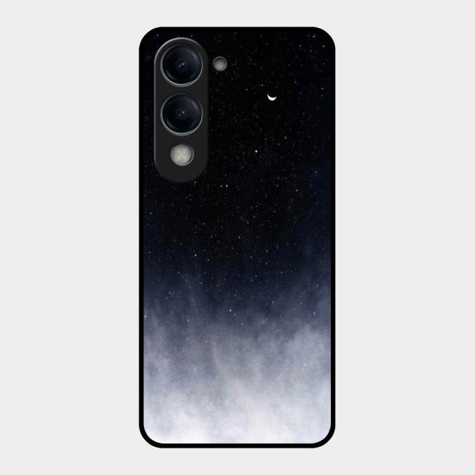Moon Galaxy Glass Phone Case For Vivo T4 Lite 5G