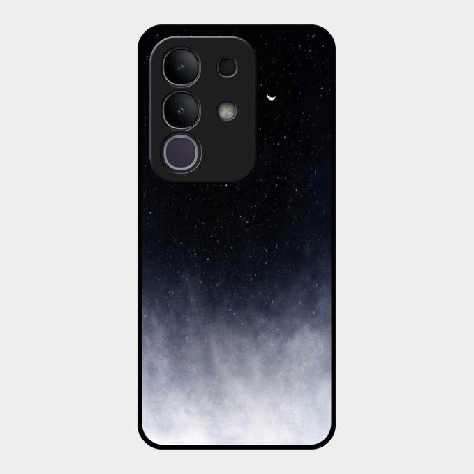 Moon Galaxy Glass Phone Case For Vivo T4X 5G