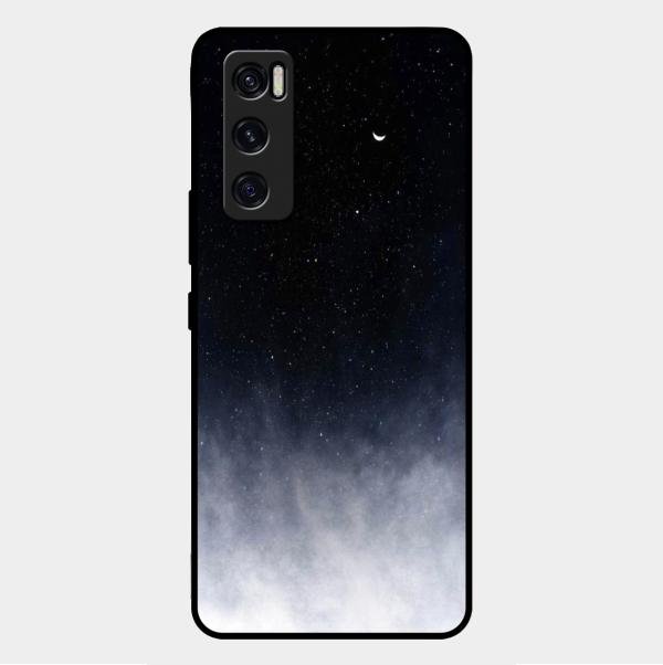 Moon Galaxy Glass Phone Case For Vivo V20 Se