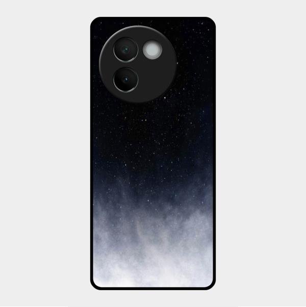 Moon Galaxy Glass Phone Case For Vivo V30E 5G
