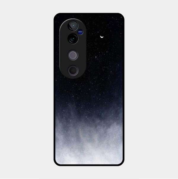 Moon Galaxy Glass Phone Case For Vivo V40 Pro 5G