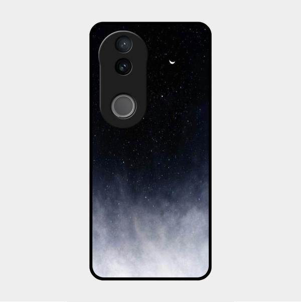 Moon Galaxy Glass Phone Case For Vivo V50 5G