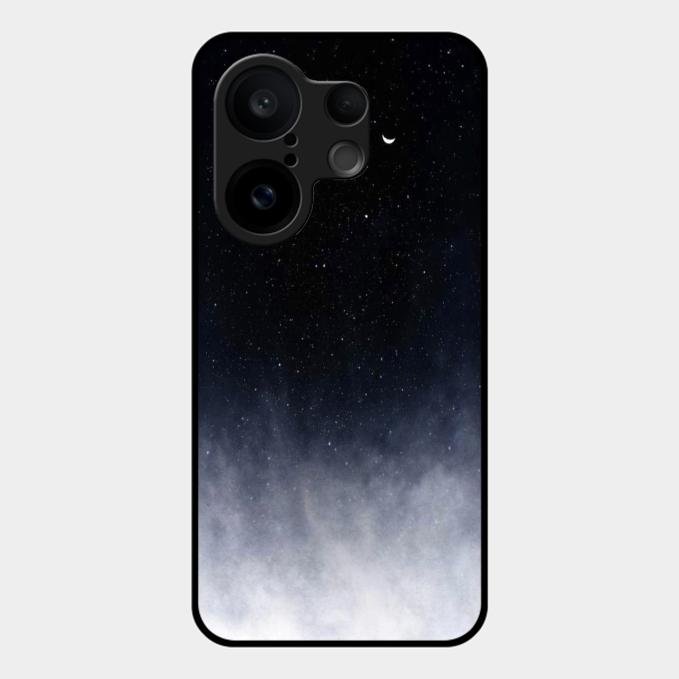 Moon Galaxy Glass Phone Case For Vivo X200 Fe 5G