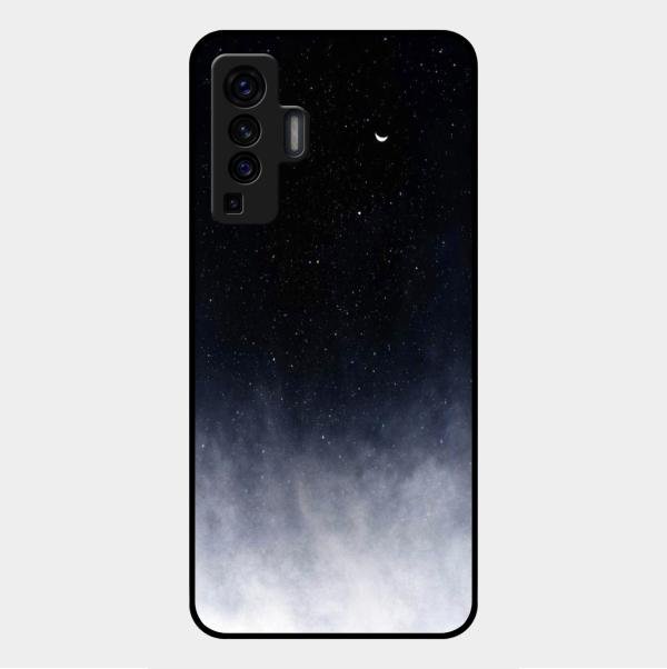Moon Galaxy Glass Phone Case For Vivo X50 5G