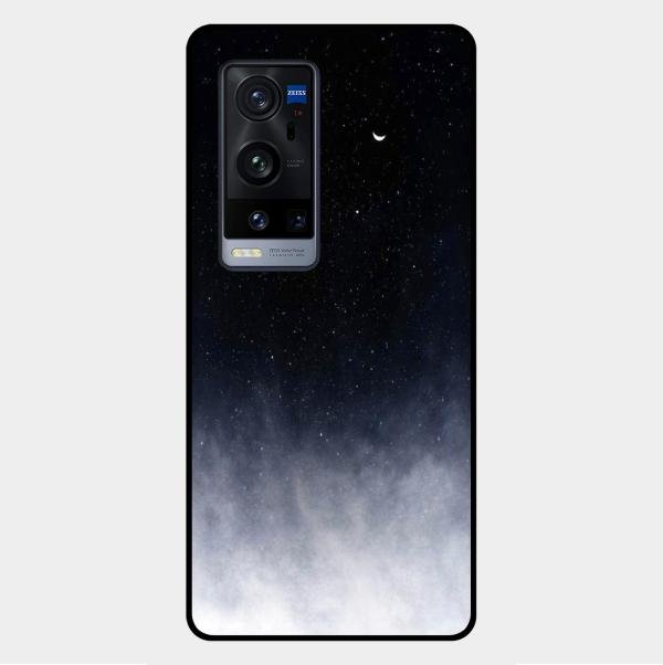 Moon Galaxy Glass Phone Case For Vivo X60 Pro Plus 5G