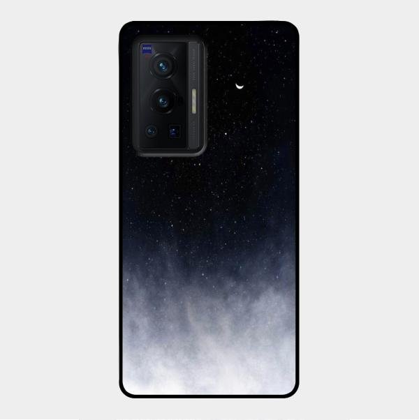 Moon Galaxy Glass Phone Case For Vivo X70 Pro 5G
