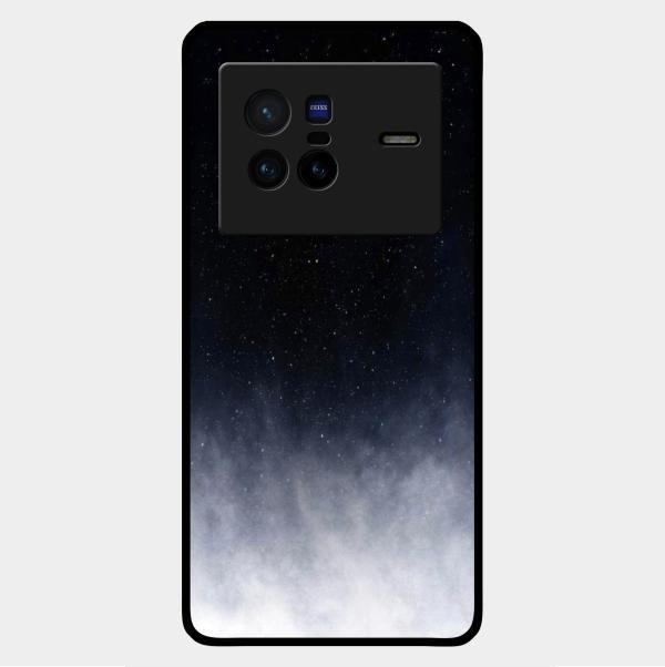 Moon Galaxy Glass Phone Case For Vivo X80 5G