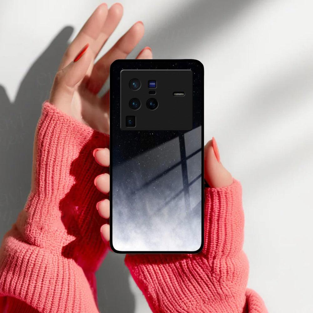 Moon Galaxy Glass Phone Case For Vivo