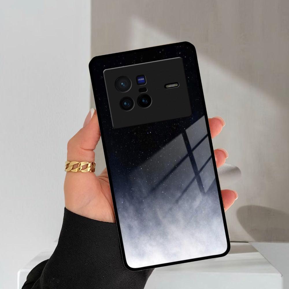 Moon Galaxy Glass Phone Case For Vivo