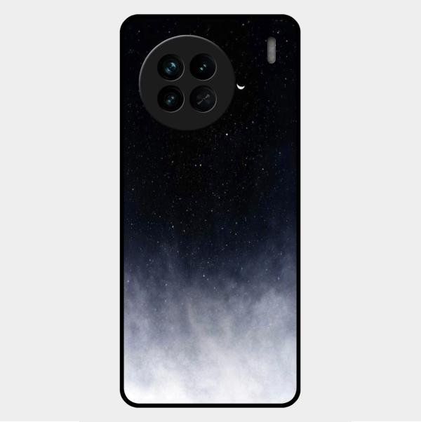 Moon Galaxy Glass Phone Case For Vivo X90 5G