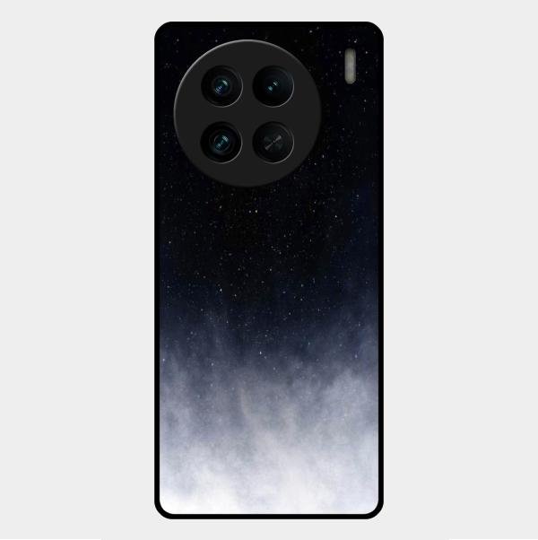 Moon Galaxy Glass Phone Case For Vivo X90 Pro 5G