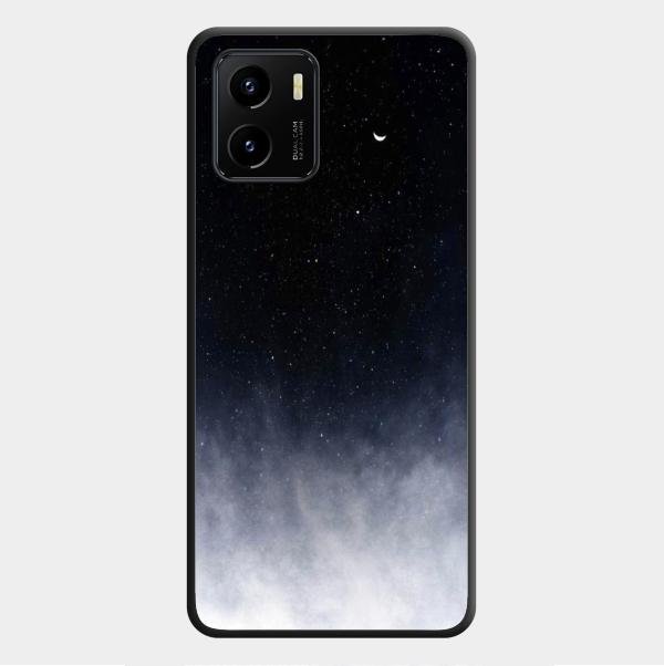 Moon Galaxy Glass Phone Case For Vivo Y01
