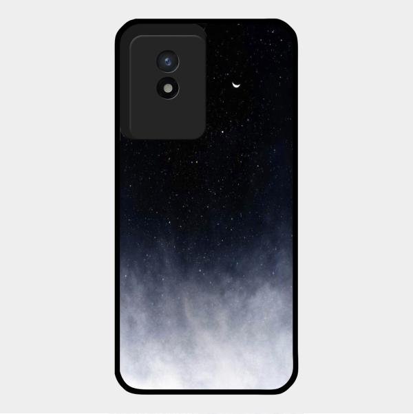 Moon Galaxy Glass Phone Case For Vivo Y02T
