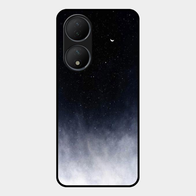 Moon Galaxy Glass Phone Case For Vivo Y100 5G