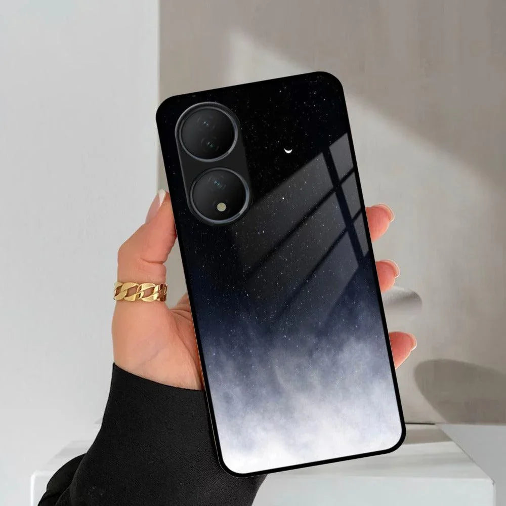 Moon Galaxy Glass Phone Case For Vivo - ShopOnCliQ